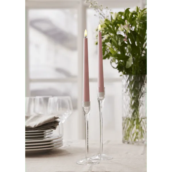 Bild 1 för Star Trading LED-antikljus 2-pack Flamme Candy rosa 060-24