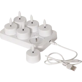 Produktfoto för Star Trading LED-värmeljus 6-pack Flamme Charge 061-04