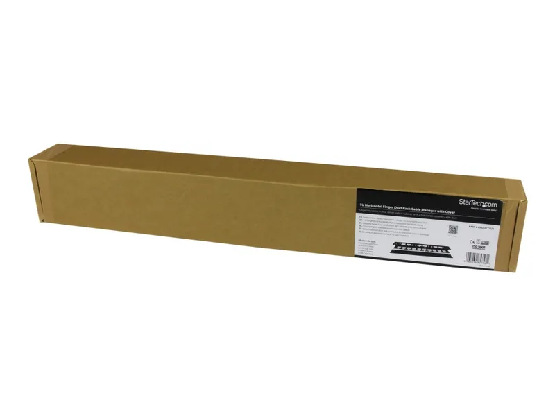 Alternativ bild 0 för StarTech.com 1U horisontell kanalpanel för kabelhantering med fingrar och lock för hylla - Rackpanel för kabelhantering - 1U - 19 - för P/N: RACK-18U-20-WALL-OA, RACK-21U-20-WALL-OA, RACK-24U-20-WALL-OA, RK12OD2, RK3236BKF