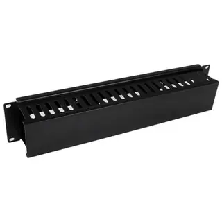 Produktfoto för StarTech.com 2U horisontell kanalpanel för kabelhantering med fingrar och lock för hylla - Rackpanel för kabelhantering - svart - 2U - 19 - för P/N: RACK-18U-20-WALL-OA, RACK-21U-20-WALL-OA, RK3236BKF, RK4236BKB, RKQMCAB12V2