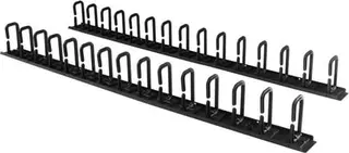 Produktfoto för StarTech.com Vertical Cable Organizer with D-Ring Hooks - 0U - 6 ft.