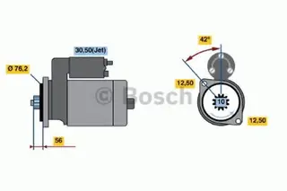 Produktfoto för Startmotor