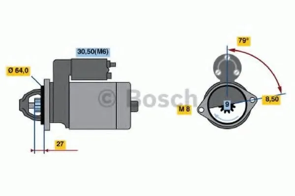 Alternativ bild 0 för Startmotor