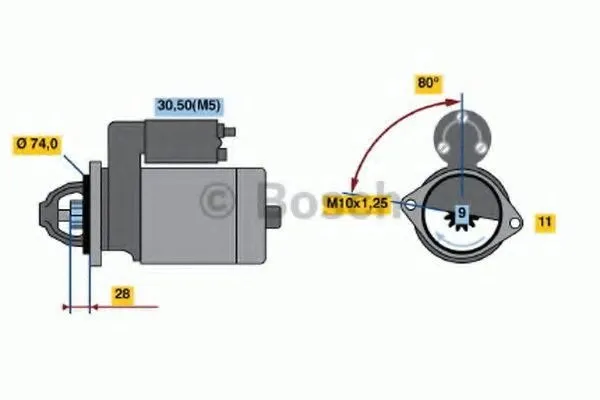 Alternativ bild 0 för Startmotor