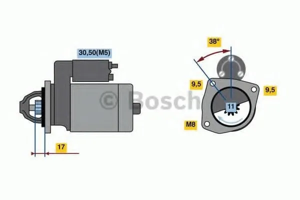 Alternativ bild 0 för Startmotor