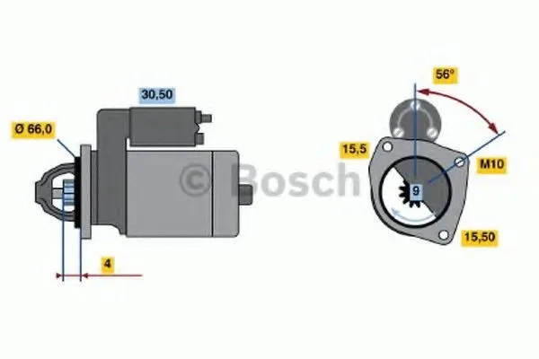 Alternativ bild 0 för Startmotor Bosch