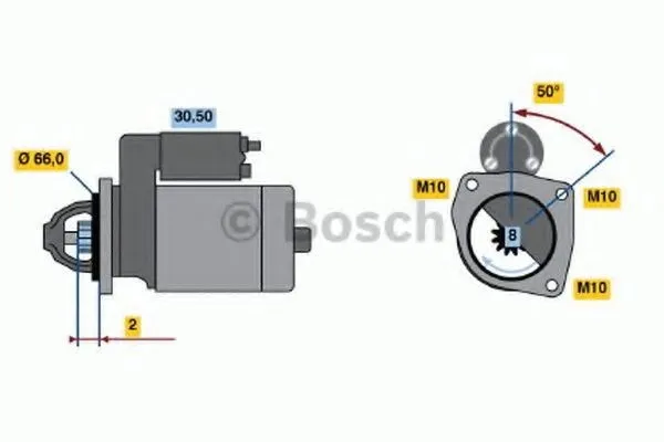 Alternativ bild 0 för Startmotor Bosch