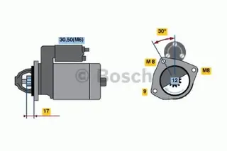 Produktfoto för Startmotor Bosch