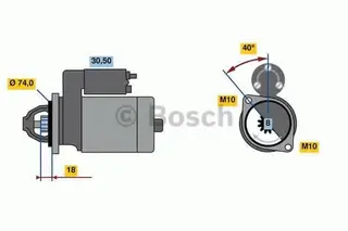 Produktfoto för Startmotor Bosch