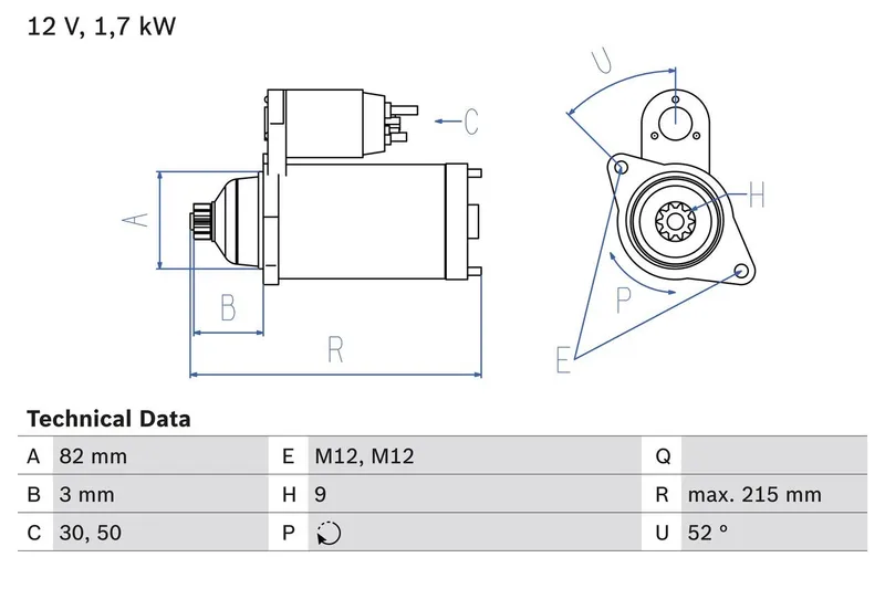 Alternativ bild 0 för Startmotor Bosch