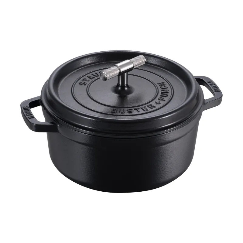 Alternativ bild 0 för Staub Buster+Punch rund gryta 24 cm, stålknopp
