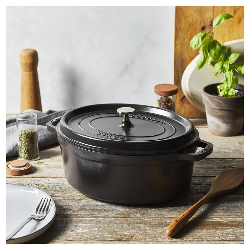 Bild 2 för Staub Cocotte - 31 x 16.7 cm - 5.5 L Black