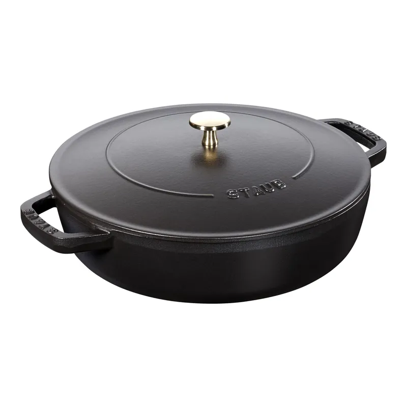 Bild 1 för Staub Cocotte Chistera traktörgryta 24 cm 2,4 liter, svart