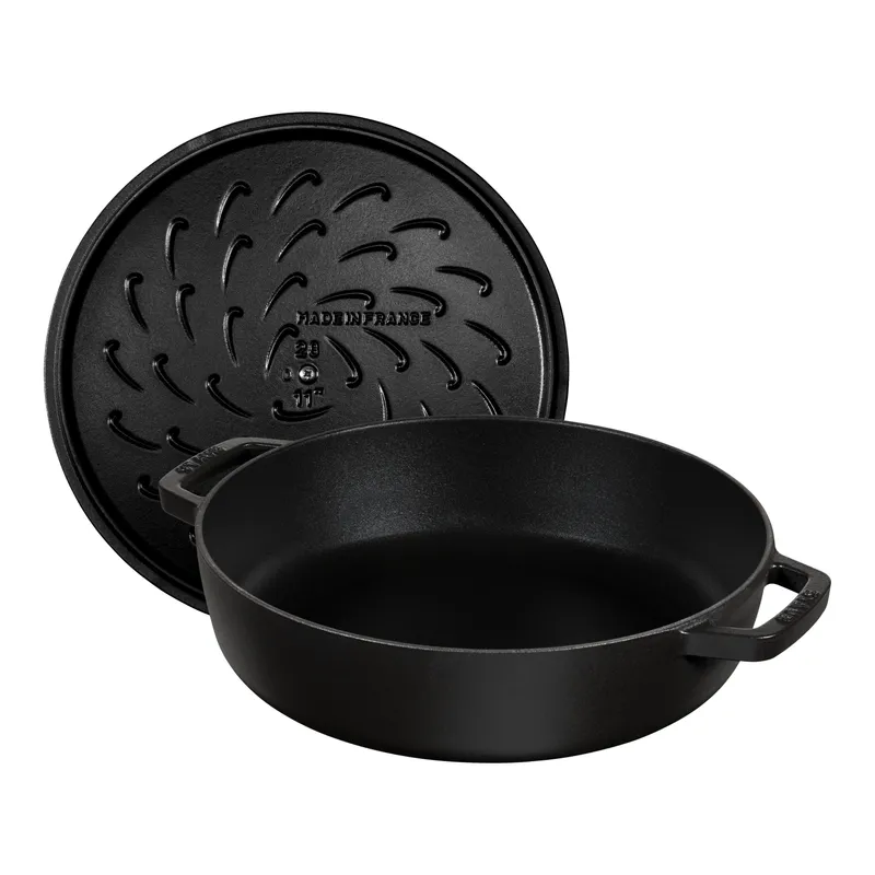 Bild 5 för Staub Cocotte Chistera traktörgryta 24 cm 2,4 liter, svart