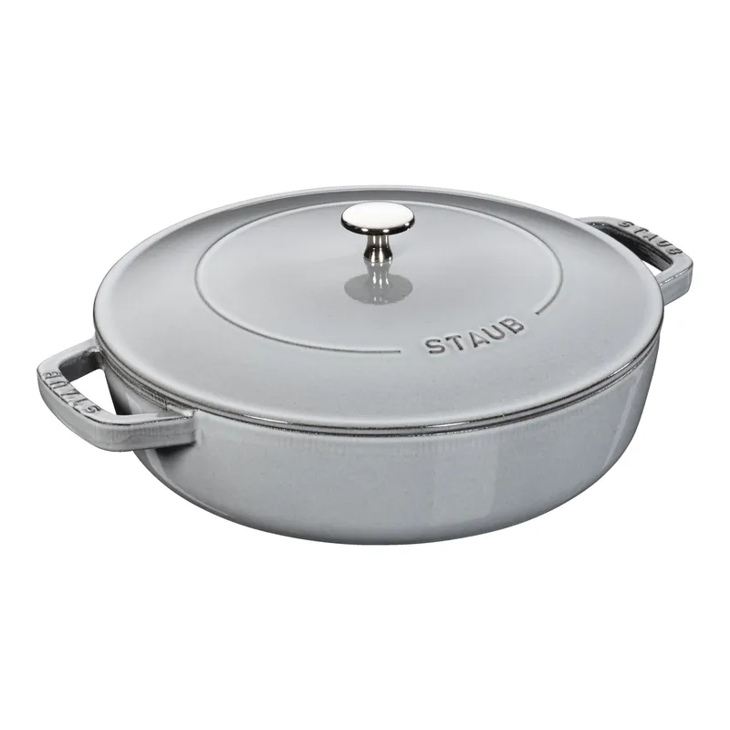 Bild 1 för Staub Cocotte Chistera traktörgryta 28 cm 3,7 liter, grå