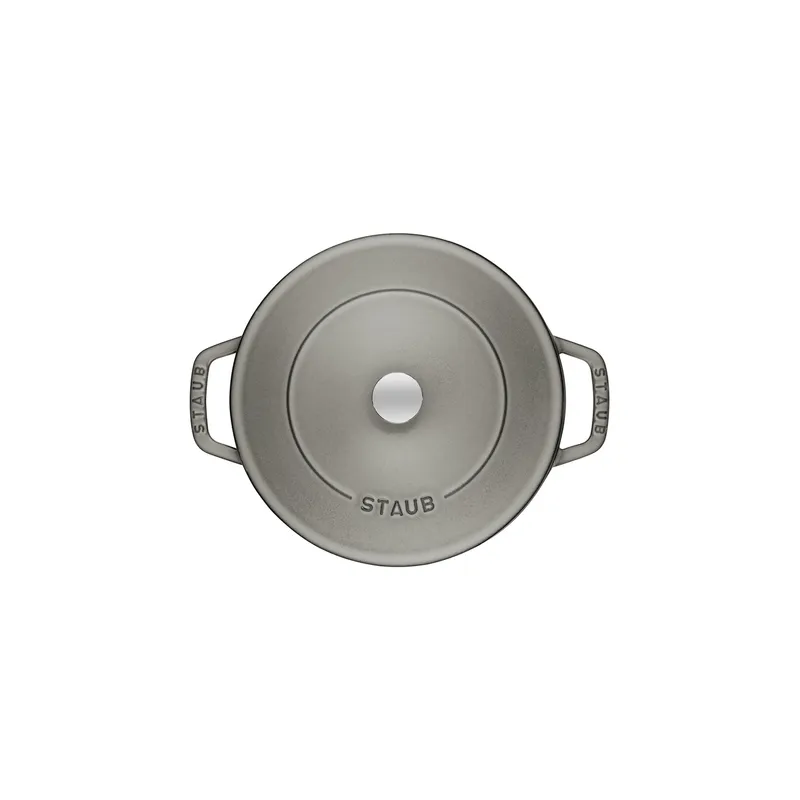 Bild 5 för Staub Cocotte Chistera traktörgryta 28 cm 3,7 liter, grå