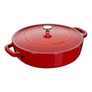 Produktfoto för Staub Cocotte Chistera traktörgryta 28 cm 3,7 liter, röd
