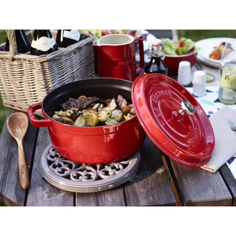 Bild 4 för Staub La Cocotte Grytunderlägg Lilly Grå