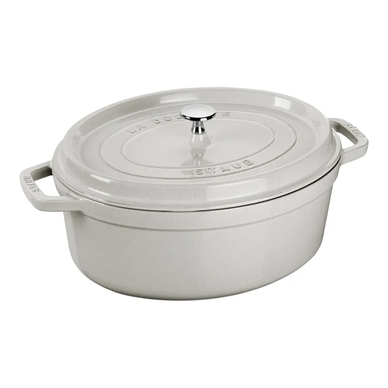 Bild 1 för Staub - La cocotte Oval Gryta 5,5L White Truffle