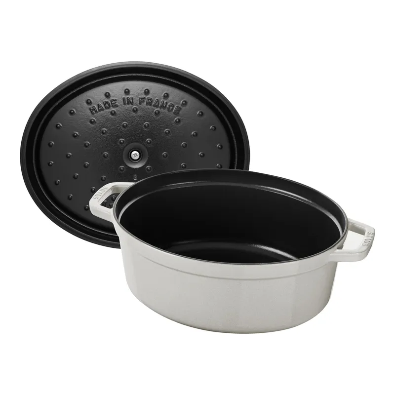 Bild 4 för Staub - La cocotte Oval Gryta 5,5L White Truffle