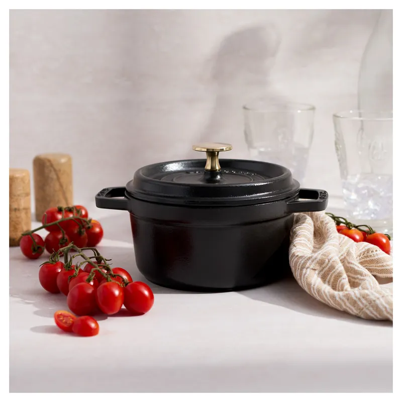 Bild 2 för Staub La Cocotte Rund Gryta Svart 16 cm 1,2 l
