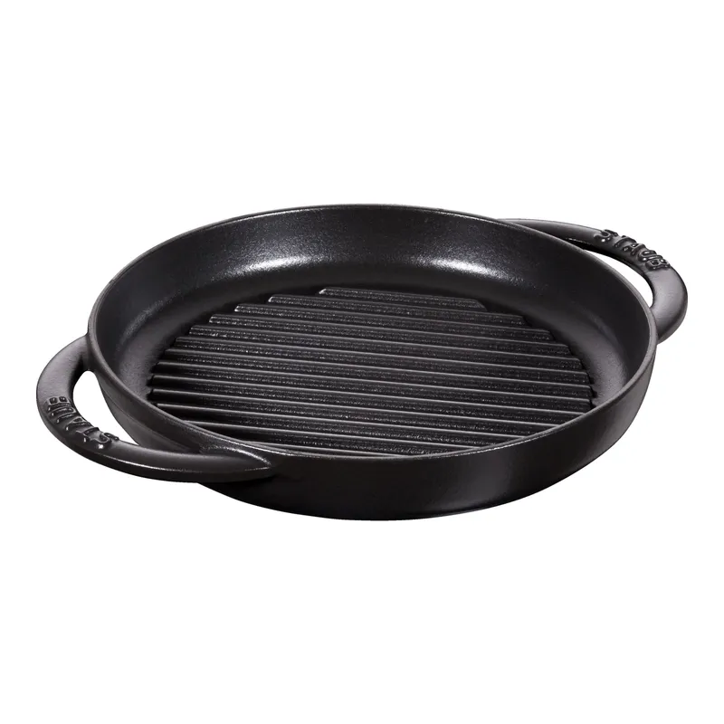 Bild 1 för Staub Pure Grill Grillpanna Rund 22 cm, Svart