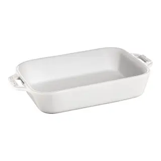 Produktfoto för Staub Rektangulär Ugnsfast Form 20 x 16 cm, Vit