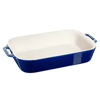 Produktfoto för Staub Rektangulär Ugnsform 34 x 24 cm Blå