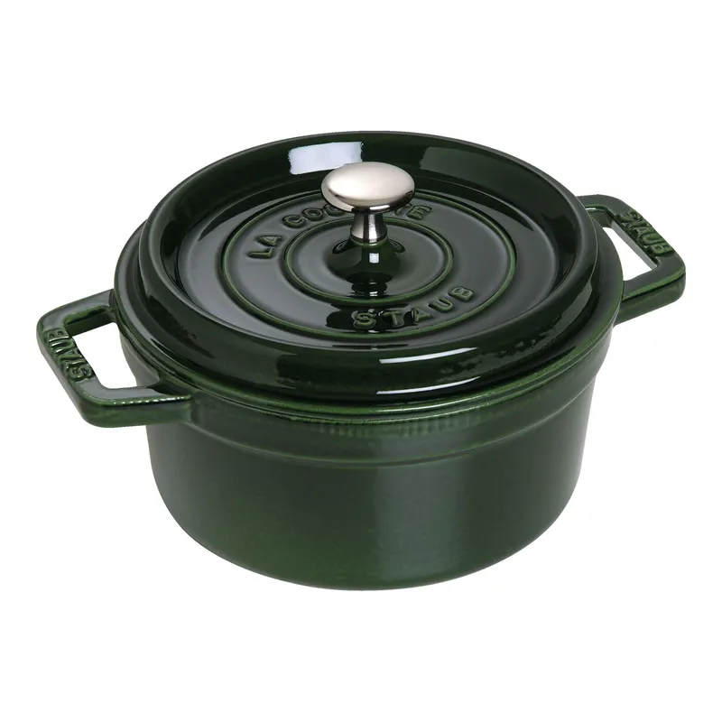 Bild 1 för Staub Rund Gryta 22 cm 2,6 liter Basilikagrön
