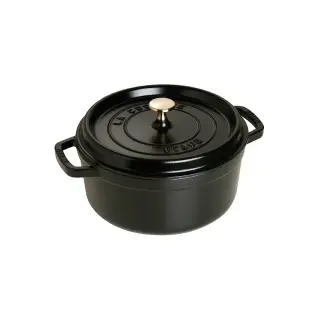 Produktfoto för Staub Rund Gryta 24 cm 3,8 liter Svart