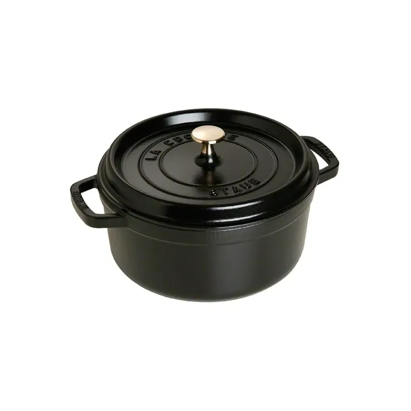 Alternativ bild 0 för Staub Rund Gryta 24 cm 3,8 liter Svart
