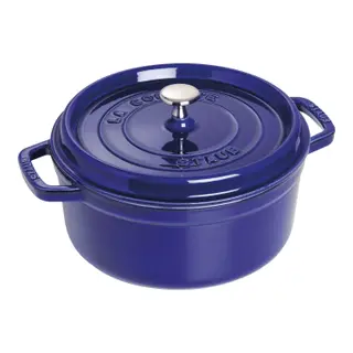 Produktfoto för Staub Rund Gryta 26 cm 5,2 liter Blå