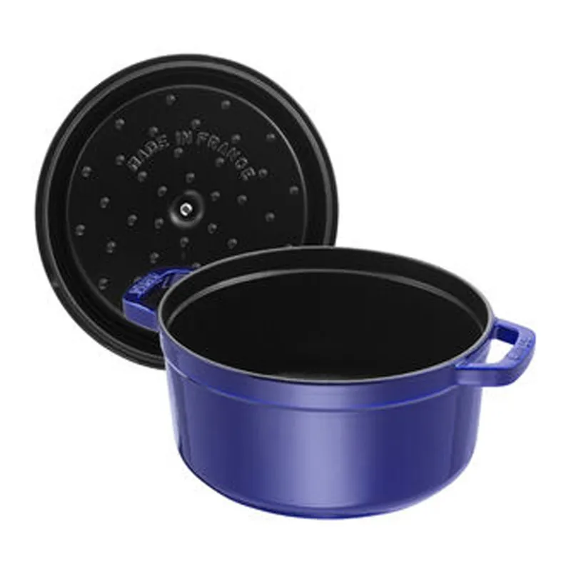 Bild 3 för Staub Rund Gryta 26 cm 5,2 liter Blå