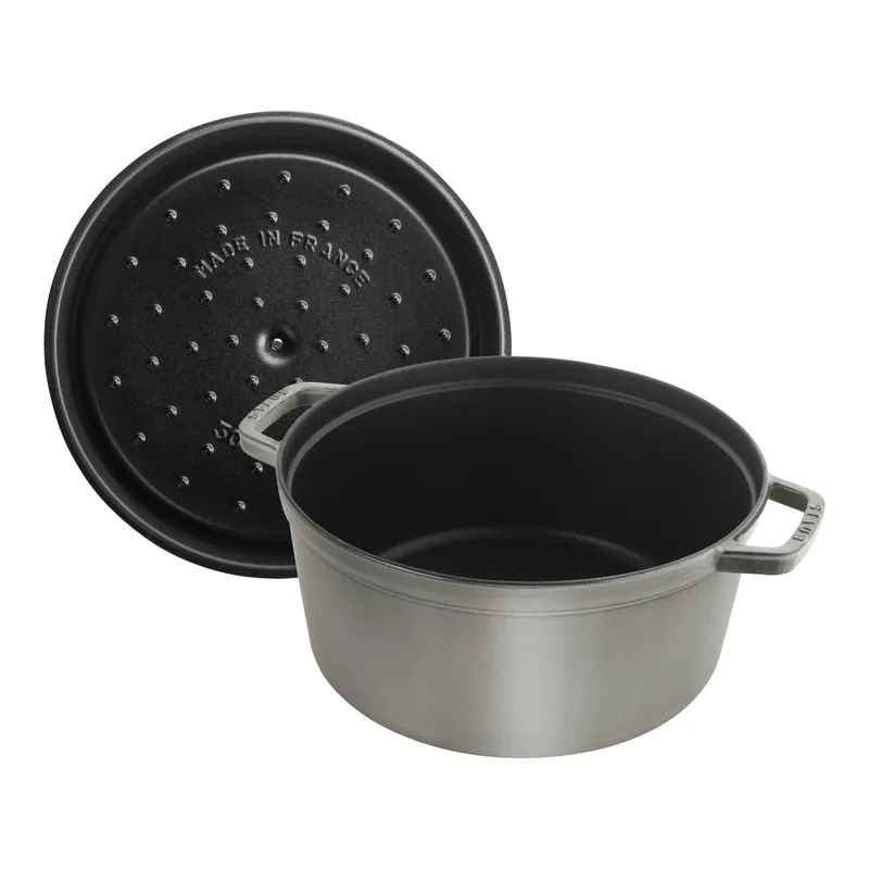 Bild 3 för Staub Rund Gryta 26 cm 5,2 liter Grafitgrå