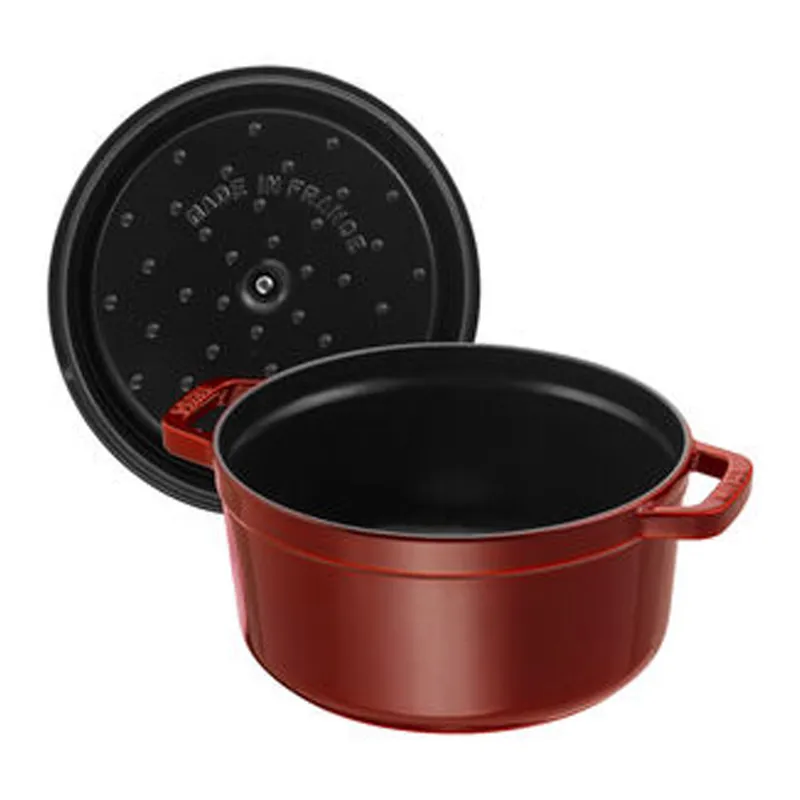 Bild 5 för Staub Rund Gryta 26 cm 5,2 liter Grenadine