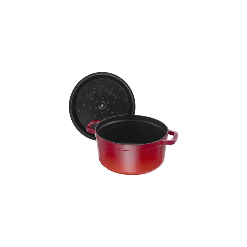 Bild 3 för Staub Rund Gryta 26 cm 5,2 liter Röd