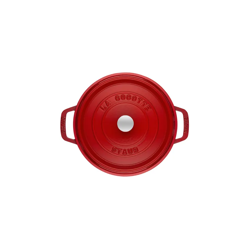Bild 4 för Staub Rund Gryta 26 cm 5,2 liter Röd