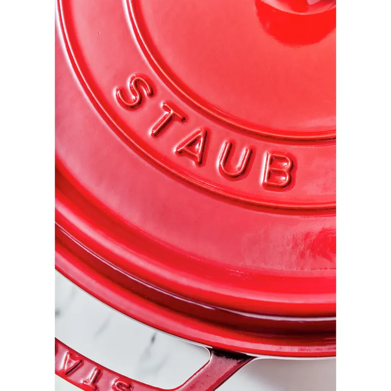 Bild 5 för Staub Rund Gryta 26 cm 5,2 liter Röd