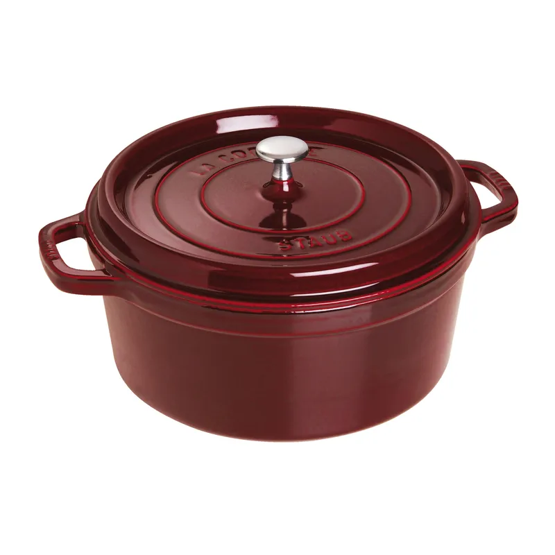 Bild 1 för Staub Rund Gryta 28 cm 6,7 liter Grenadine