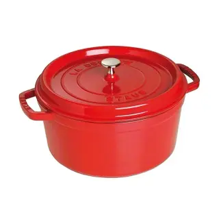 Produktfoto för Staub Rund Gryta 28 cm 6,7 liter Röd