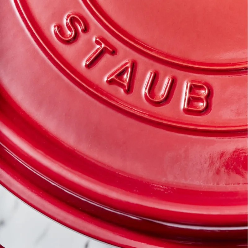Bild 3 för Staub Rund Gryta 28 cm 6,7 liter Röd