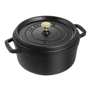 Produktfoto för Staub Rund Gryta 28 cm 6,7 liter Svart