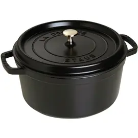 Produktfoto för Staub Rund Gryta 28 cm 6,7 liter Svart
