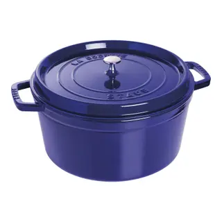 Produktfoto för Staub Rund Gryta 30 cm 8,35 liter Blå