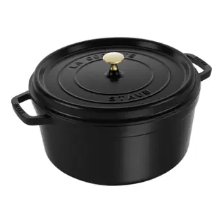 Produktfoto för Staub Rund Gryta 34 cm 12,6 liter Svart