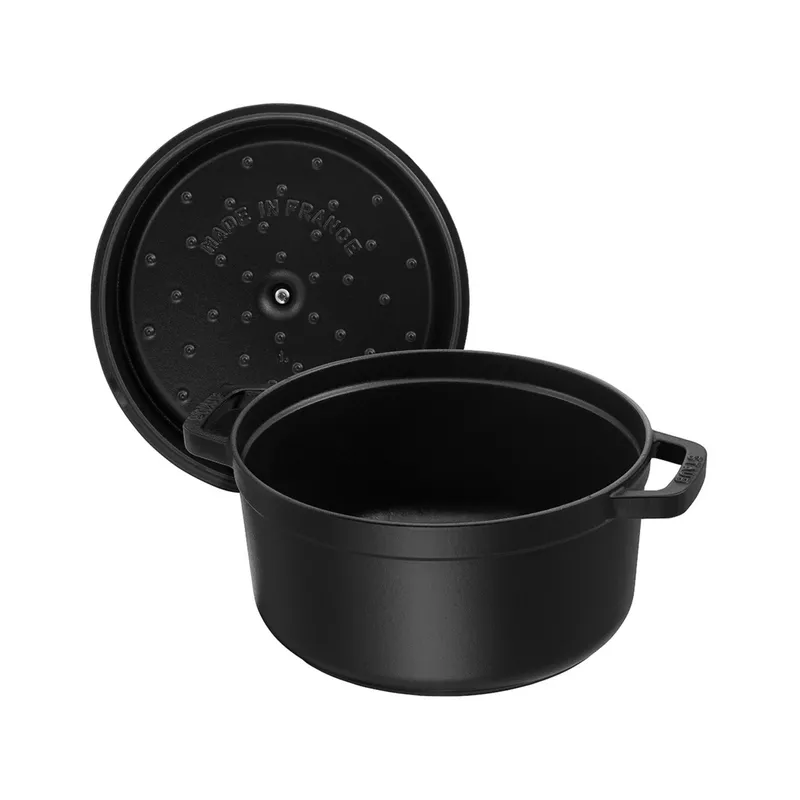 Bild 3 för Staub Rund Gryta 34 cm 12,6 liter Svart