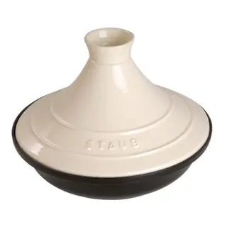 Produktfoto för Staub Tajine, Rund, Gjutjärn, Gräddfärgad, 20 cm, 1,6 kg, 1 styck