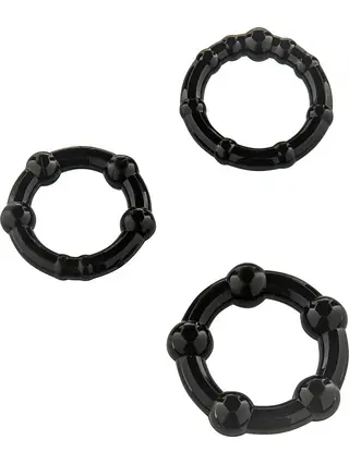 Produktfoto för STAY HARD - THREE RINGS - BLACK