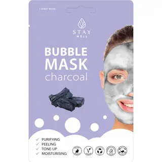 Produktfoto för STAY Well Vegan O2 Purifying Bubble Mask Charcoal 20 g