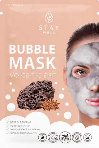 Produktfoto för STAY Well Vegan O2 Purifying Bubble Mask – Volcanic 20 g
